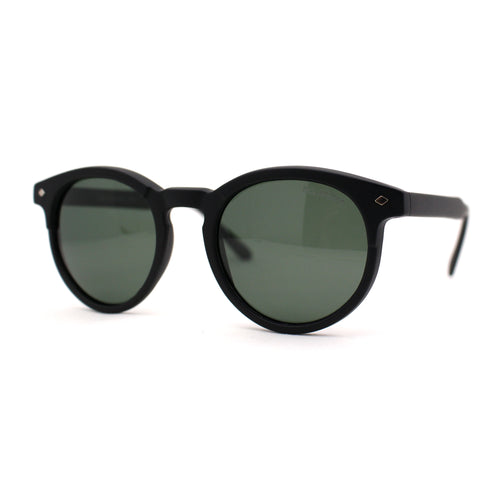 Polarized Classic Gentlemens Keyhole Horn Rim Plastic Sunglasses