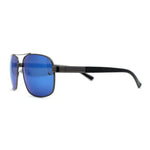 Air Force Luxury Classy Rectangular Officer Pilots Metal Sunglasses