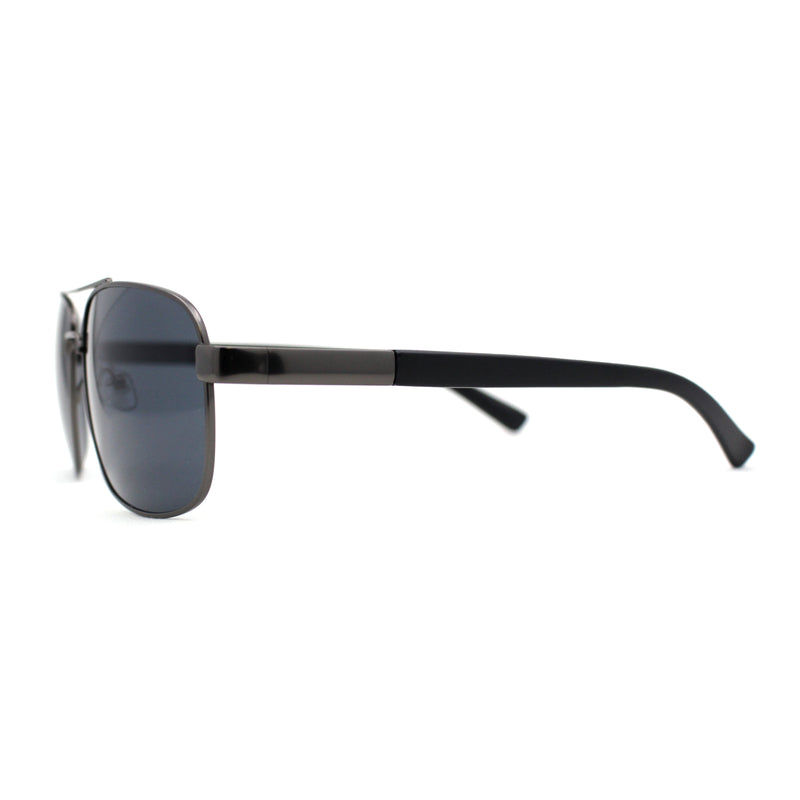 Air Force Luxury Classy Rectangular Officer Pilots Metal Sunglasses