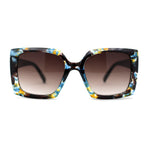 Square Mod Designer Chic Plastic Fashion Butterfly Sunglasses