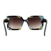 Square Mod Designer Chic Plastic Fashion Butterfly Sunglasses