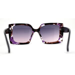 Square Mod Designer Chic Plastic Fashion Butterfly Sunglasses