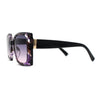 Square Mod Designer Chic Plastic Fashion Butterfly Sunglasses