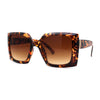 Square Mod Designer Chic Plastic Fashion Butterfly Sunglasses