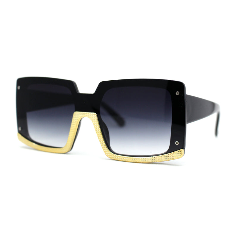 Womens Mod Luxury Squared Chic Plastic Fashion Sunglasses