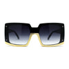 Womens Mod Luxury Squared Chic Plastic Fashion Sunglasses