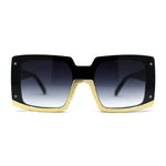 Womens Mod Luxury Squared Chic Plastic Fashion Sunglasses