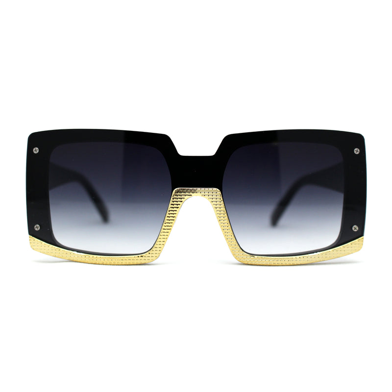 Womens Mod Luxury Squared Chic Plastic Fashion Sunglasses