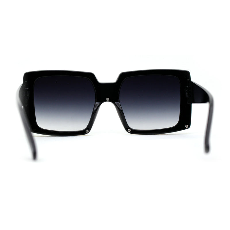 Womens Mod Luxury Squared Chic Plastic Fashion Sunglasses