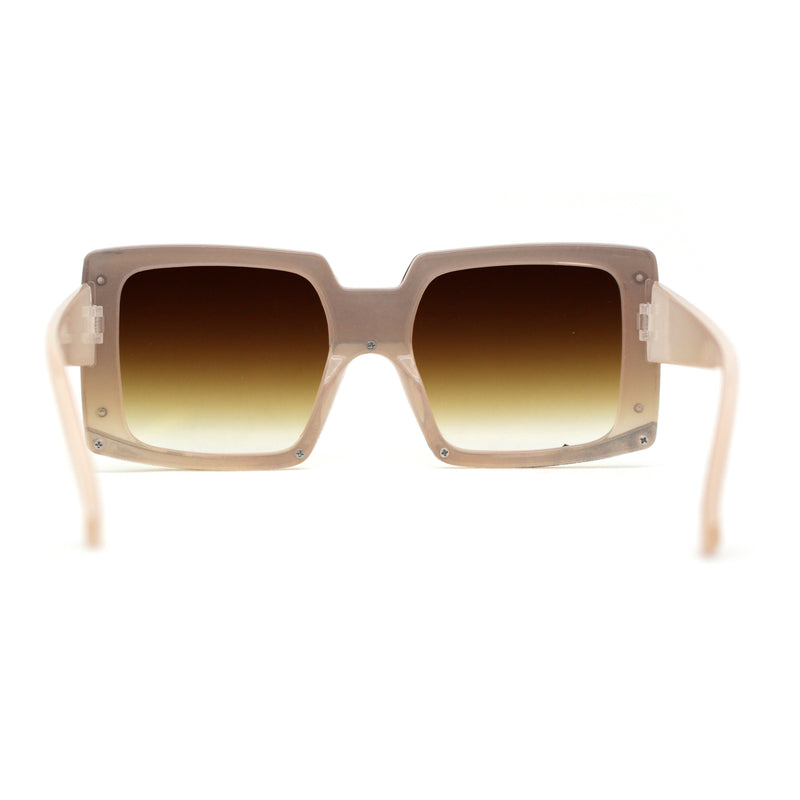Womens Mod Luxury Squared Chic Plastic Fashion Sunglasses