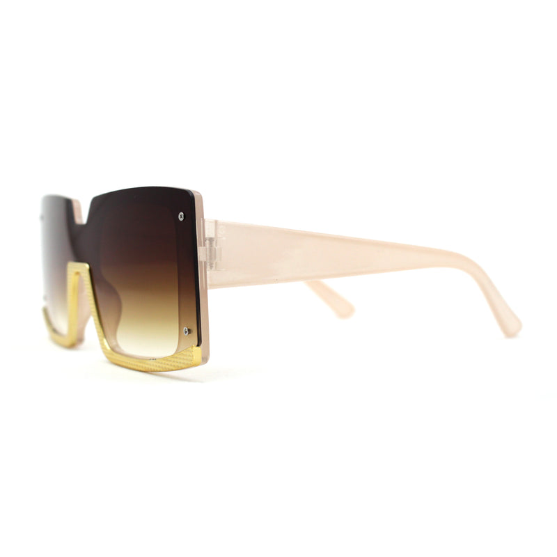 Womens Mod Luxury Squared Chic Plastic Fashion Sunglasses