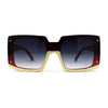 Womens Mod Luxury Squared Chic Plastic Fashion Sunglasses