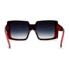 Womens Mod Luxury Squared Chic Plastic Fashion Sunglasses
