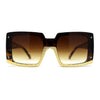 Womens Mod Luxury Squared Chic Plastic Fashion Sunglasses