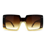 Womens Mod Luxury Squared Chic Plastic Fashion Sunglasses