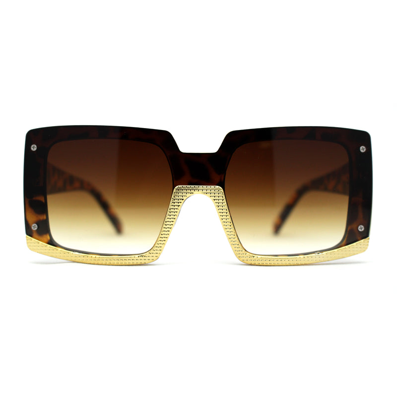 Womens Mod Luxury Squared Chic Plastic Fashion Sunglasses