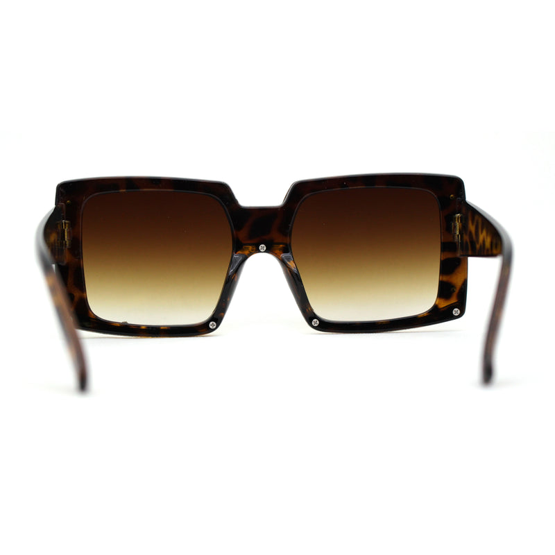 Womens Mod Luxury Squared Chic Plastic Fashion Sunglasses