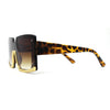 Womens Mod Luxury Squared Chic Plastic Fashion Sunglasses