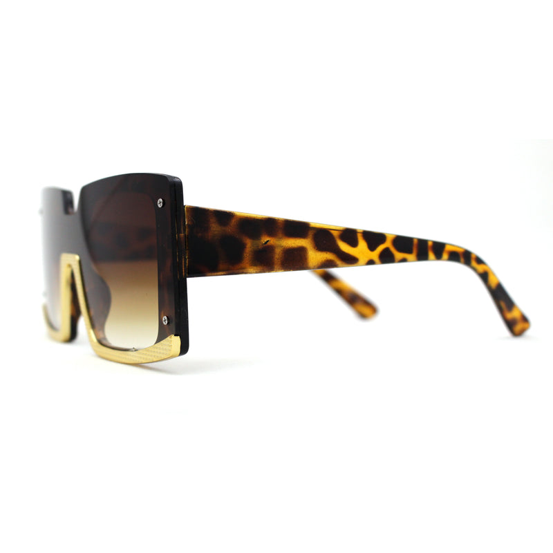 Womens Mod Luxury Squared Chic Plastic Fashion Sunglasses