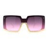 Womens Mod Luxury Squared Chic Plastic Fashion Sunglasses