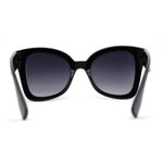 Womens Thick Plastic Mod Oversize Horn Butterfly Fashion Sunglasses