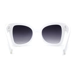 Womens Thick Plastic Mod Oversize Horn Butterfly Fashion Sunglasses
