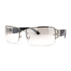 Luxury 90s' Rimless Thin Metal Rectangular Fashion Sunglasses