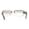 Luxury 90s' Rimless Thin Metal Rectangular Fashion Sunglasses