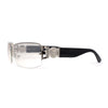 Luxury 90s' Rimless Thin Metal Rectangular Fashion Sunglasses