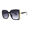 Womens Minimal 90s Designer Oversize Rectangle Sunglasses