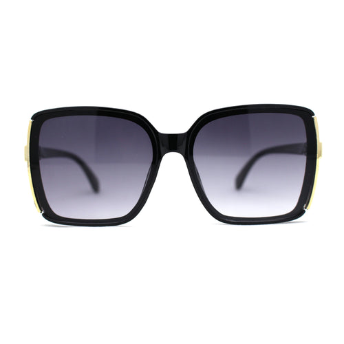 Womens Minimal 90s Designer Oversize Rectangle Sunglasses