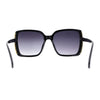 Womens Minimal 90s Designer Oversize Rectangle Sunglasses
