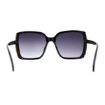 Womens Minimal 90s Designer Oversize Rectangle Sunglasses