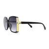 Womens Minimal 90s Designer Oversize Rectangle Sunglasses
