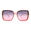 Womens Minimal 90s Designer Oversize Rectangle Sunglasses