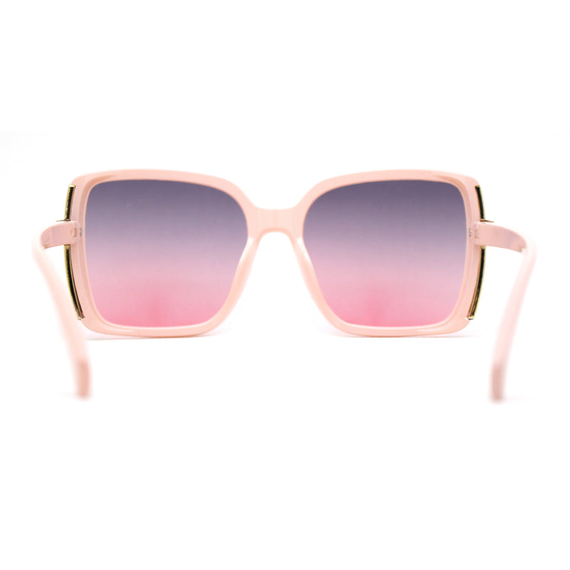 Womens Minimal 90s Designer Oversize Rectangle Sunglasses