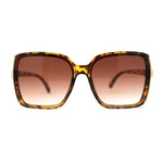 Womens Minimal 90s Designer Oversize Rectangle Sunglasses