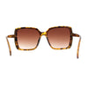 Womens Minimal 90s Designer Oversize Rectangle Sunglasses