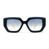 Womens Minimally Mod Geometric Square Rectangle Plastic Sunglasses