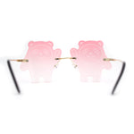 Child Size Kids Panda Bear Rimless Fun Party Shade Sunglasses