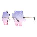 Child Size Kids Panda Bear Rimless Fun Party Shade Sunglasses