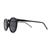 Polarized Hipster Round Keyhole Horn Rim Thin Plastic Sunglasses