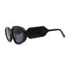 Minimal Color Mirror Mod Narrow Rectangle Plastic Sunglasses