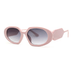 Minimal Color Mirror Mod Narrow Rectangle Plastic Sunglasses