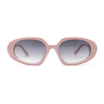 Minimal Color Mirror Mod Narrow Rectangle Plastic Sunglasses