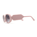 Minimal Color Mirror Mod Narrow Rectangle Plastic Sunglasses