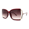 Womens Exposed Lens 90s Designer Butterfly Chic Luxury Sunglasses