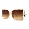 Womens Exposed Lens 90s Designer Butterfly Chic Luxury Sunglasses