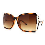 Womens Exposed Lens 90s Designer Butterfly Chic Luxury Sunglasses