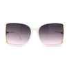 Womens Exposed Lens 90s Designer Butterfly Chic Luxury Sunglasses